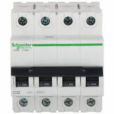 32A Four Pole Isolator MCB - Reliable Circuit Isolation and Overload Protection for Electrical Systems"