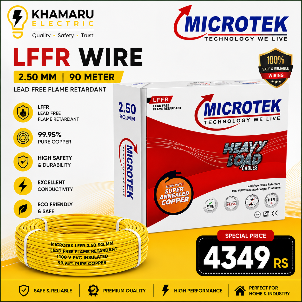 Microtek 2.50 mm 90m Microtek 2.50 mm 90m Wire Coil
