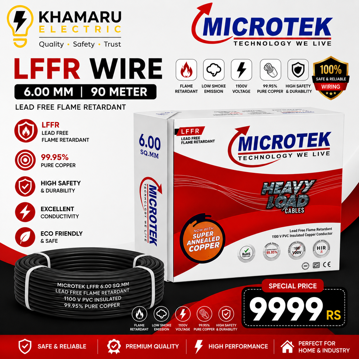 Microtek 6.00 mm 90m Wire Coil Microtek 6.00 mm 90m Wire Coil
