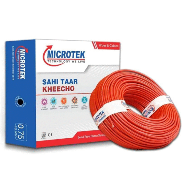 microtek 0.75 mm 180 mtr single core wire