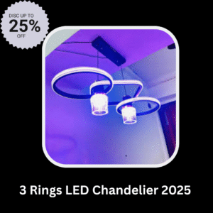 3 Rings LED Chandelier