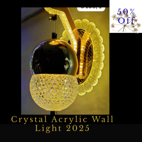 Crystal Acrylic Wall Light