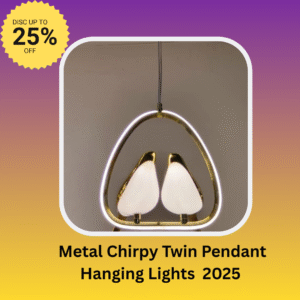 Metal Chirpy Twin Pendant Hanging Lights