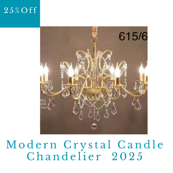 Modern Crystal Candle Chandelier