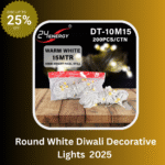 Round White Diwali Decorative Lights