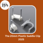 20mm Plastic Saddle Clip — Nail Clip Mount