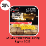 14-LED Yellow Pixel String Lights