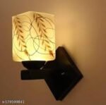 Glass Wall Light – White & Gold Decorative Wall Lamp for Living Room, Bedroom, Dining & Kitchen - Image 3