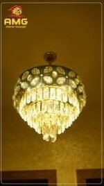 Jhoomar Chandelier for Hall, Living Room & Hotel – 30 cm Width x 50 cm Height - Image 3